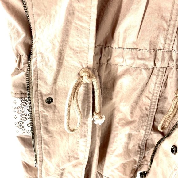 Under Skies Women's Cargo Vest Size Small Full Zip Button Front Collared Elastic - Picture 5 of 11